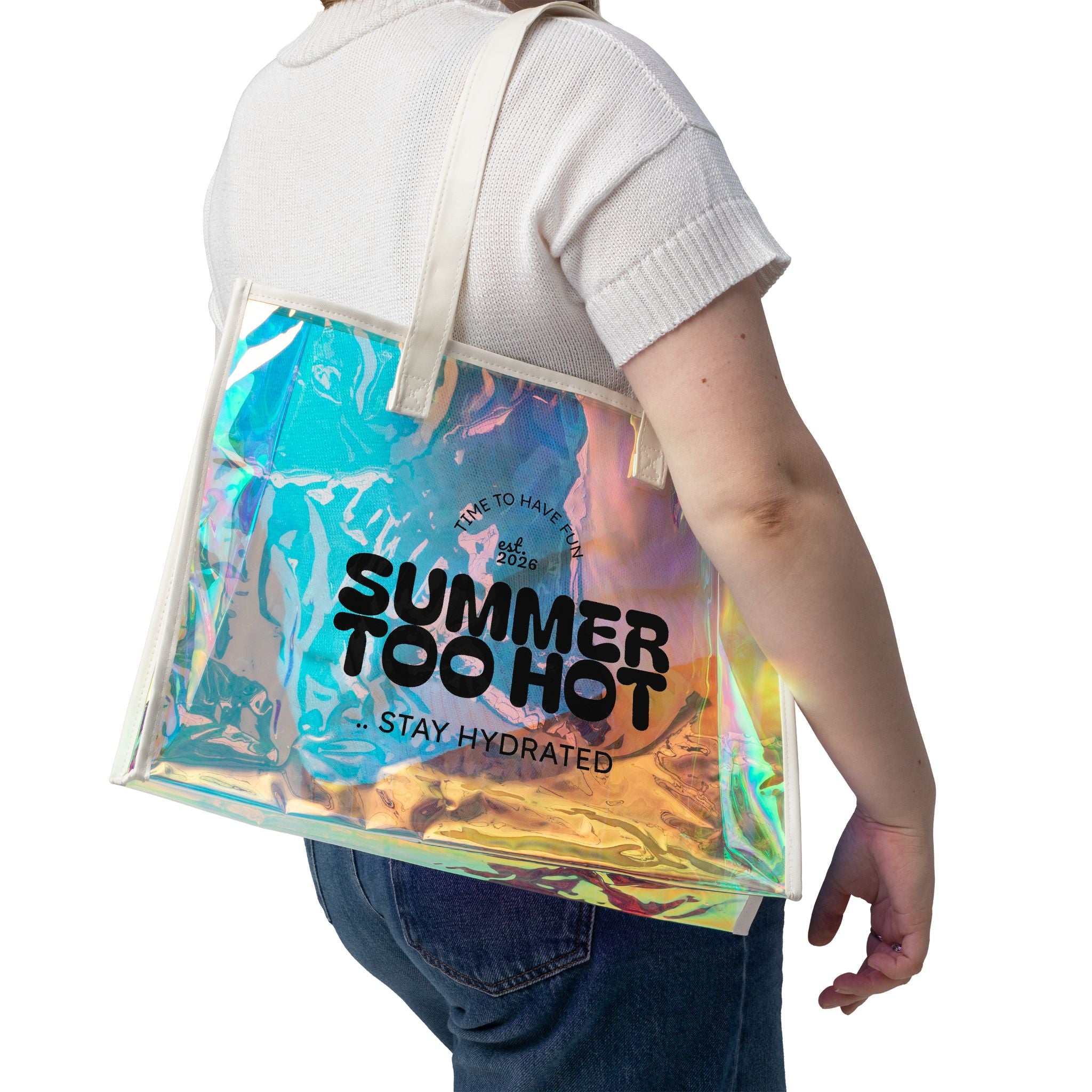 Beach Holographic Tote Bag